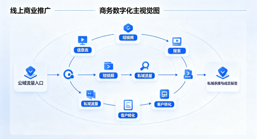 灯塔市线上商业推广怎么做？全域流量闭环搭建与低成本转化实战指南